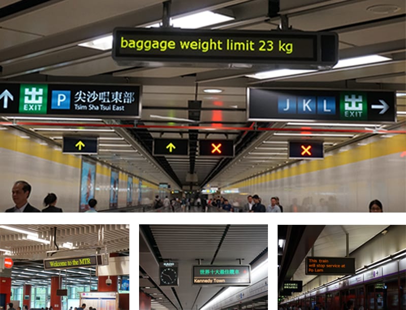 station led display